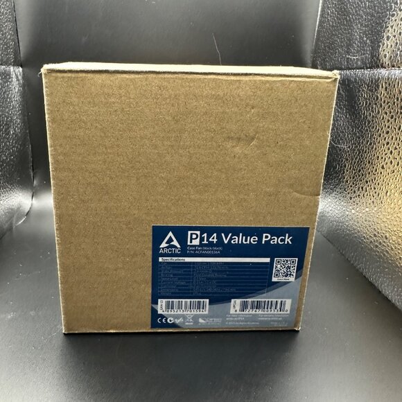 Arctic P14 Value Pack 140mm Computer Case Fans 5-Pack Black 3-Pin Connector - Picture 7 of 10